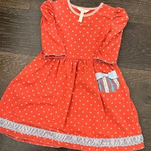 Matilda Jane Red Polka Dot Dress with Bow